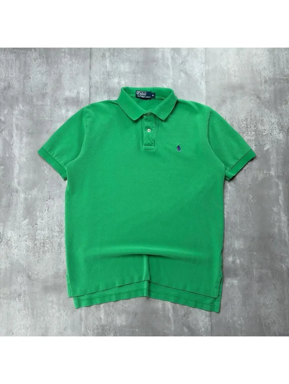 Vintage Green Polo Ralph Lauren Grunge Skater Polo Shirt